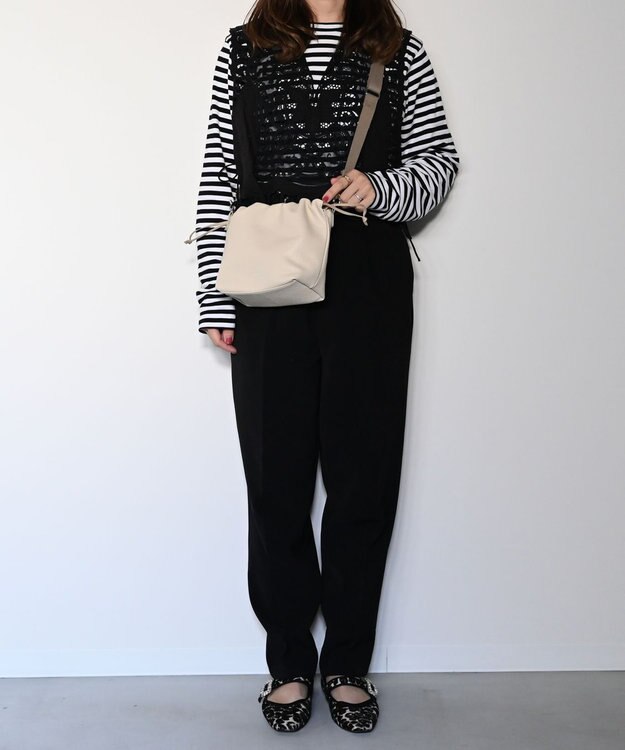 blancle シュリンクレザー ドローストリング2wayバッグ LIGHT BEIGE