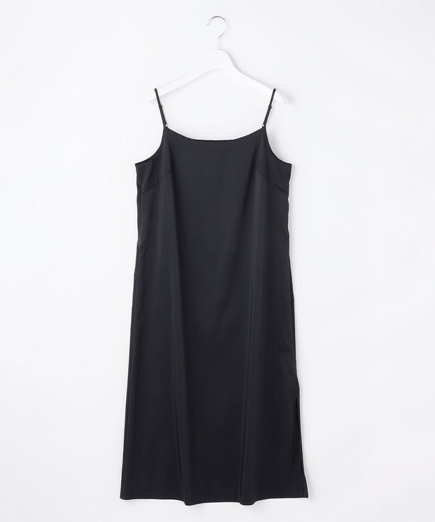 自由区 L 【17号サイズまで展開・WEB限定カラーあり】シアーラミーローンスキッパーシャツ ワンピース ネイビー