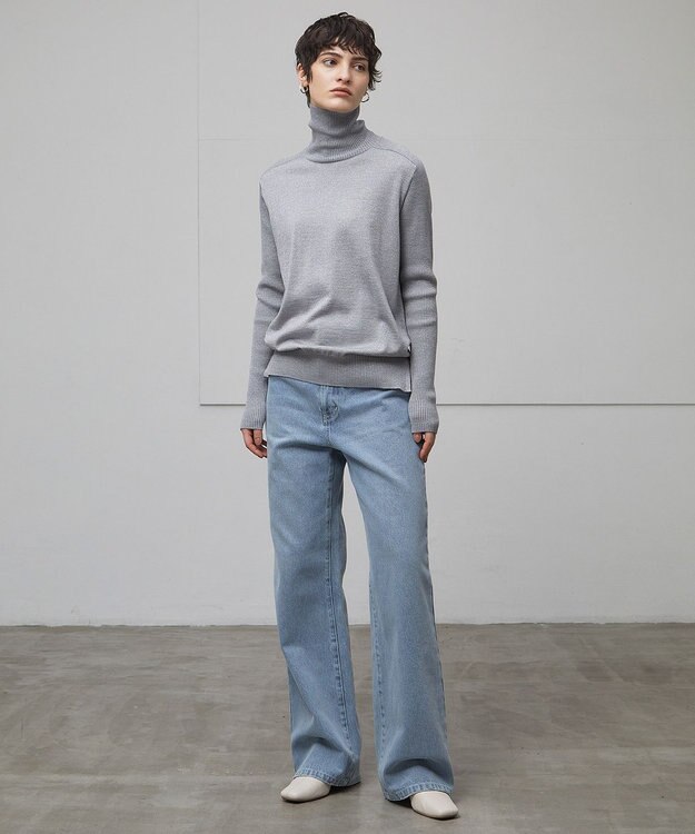 BEIGE， 【洗える】LA MONNAIE / ラメタートルニット Silver