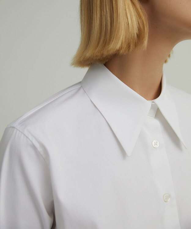 BEIGE， ALBERT / シアーシャツ White