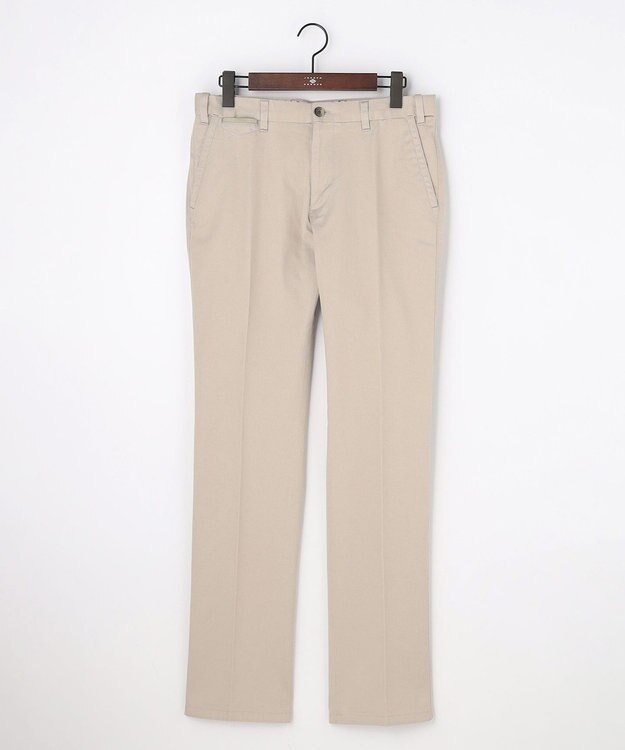 JOSEPH ABBOUD 【ウエストも伸びる!オーガニックコットン使用】ハイパワーカルゼ パンツ 26SSモデル ベージュ系