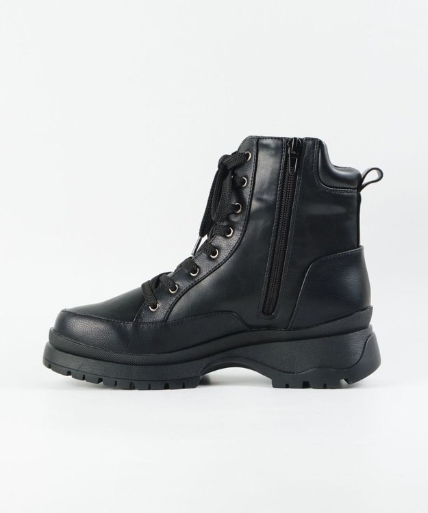 BONTRE 【MIONOTIS/ミオノティス】レースアップタンクソールショートブーツ/41012 ブラック