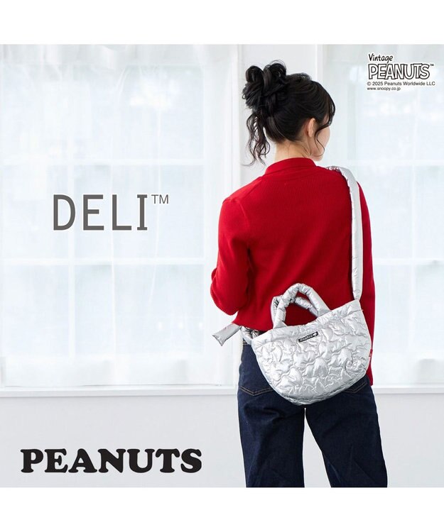 ROOTOTE 8451【スヌーピー】IP.デリ.キルト.ピーナッツ-0N 02：シャイニーシルバー