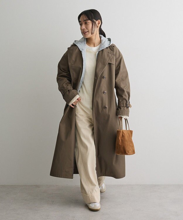 CRAFT STANDARD BOUTIQUE 2WAYフード取り外しトレンチコート Khaki