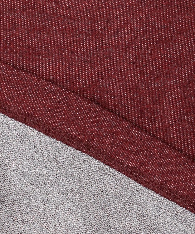 JOSEPH ABBOUD 【オーガニックコットン】ビンテージインレー　ハイネックプルオーバー レッド系