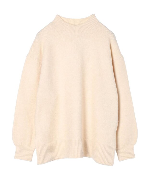 earth music&ecology ＦＬＵＦＦＹハイネックチュニック Ivory