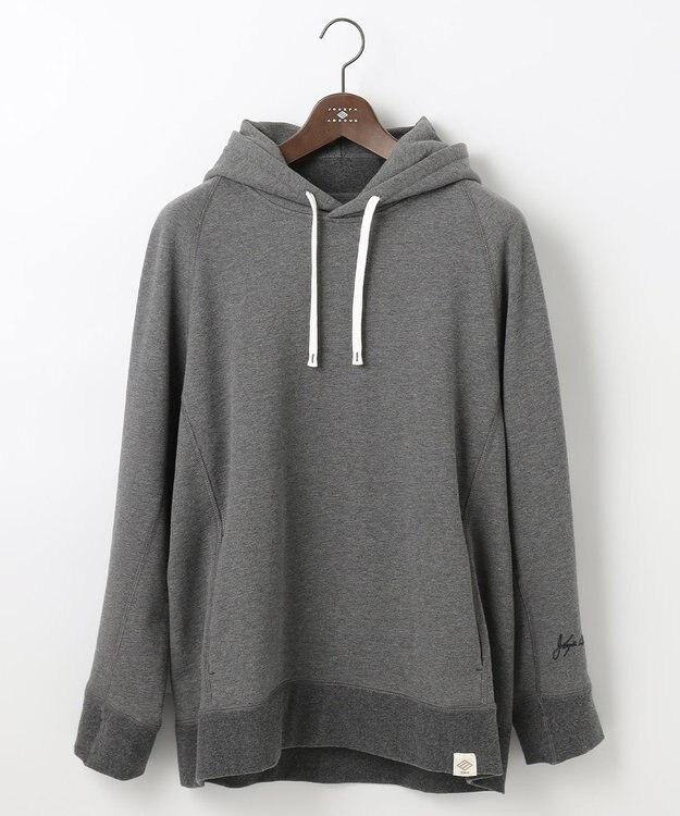 JOSEPH ABBOUD MOUNTAIN 【SPACE／UNISEX】OGパイルエンブロイダリー パーカー グレー系