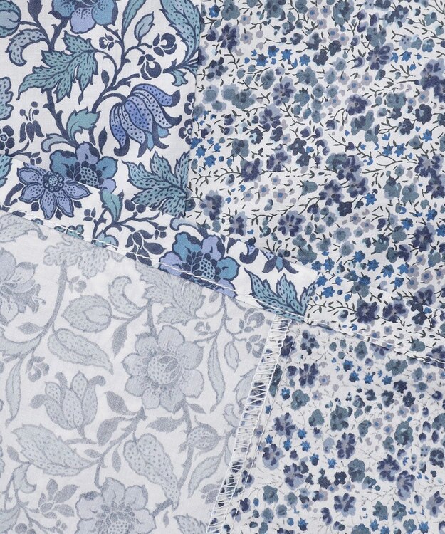 JOSEPH HOMME 【LIBERTY】クレイジーリバティ　半袖レギュラーシャツ サックスブルー系