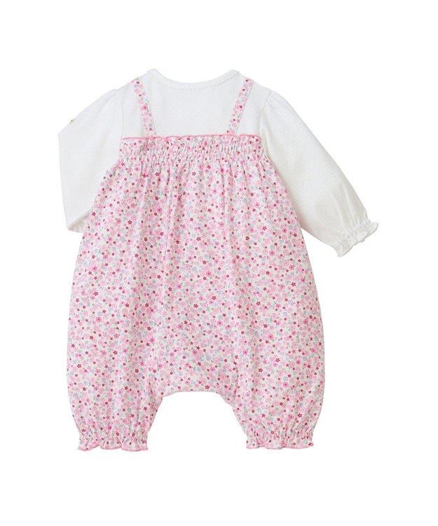 MIKI HOUSE HOT BISCUITS カバーオール＆ソックスギフトセット【BOX付き】 ピンク