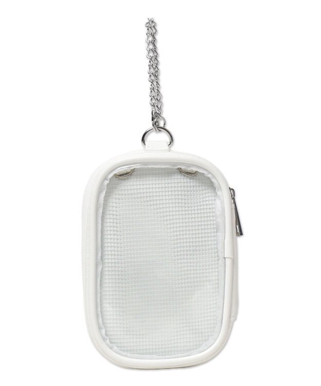 WEGO 【痛バ＆推し活グッズ】ダブルフェイスマルチぬいポーチ ホワイト