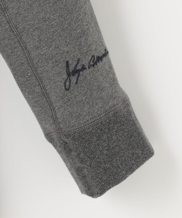 JOSEPH ABBOUD MOUNTAIN 【SPACE／UNISEX】OGパイルエンブロイダリー パーカー グレー系