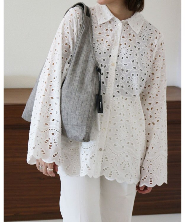 MORROW by thank DREW トートバッグSサイズ ベージュ　リネン混