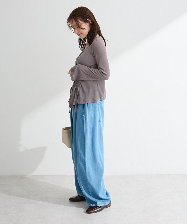 Green Parks シアーリブシャーリングプルオーバー Gray