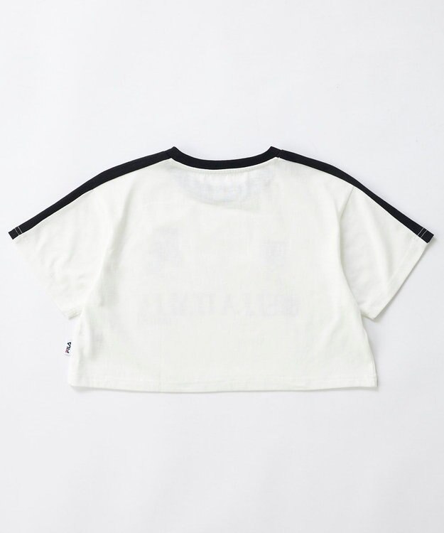 OP／FILA 【FILA】ショート丈半袖Tシャツ ホワイト