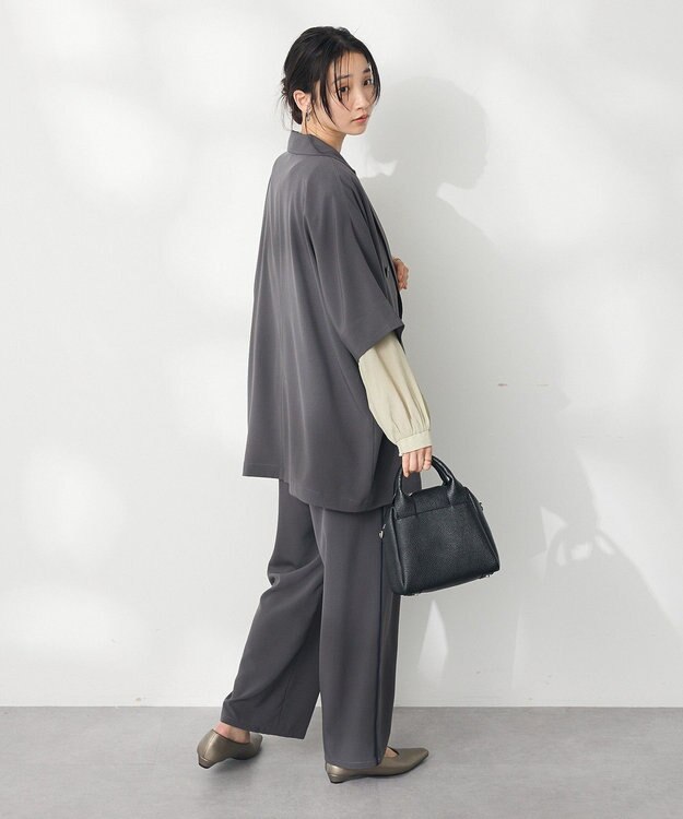 CRAFT STANDARD BOUTIQUE 半袖テーラードジャケット Gray