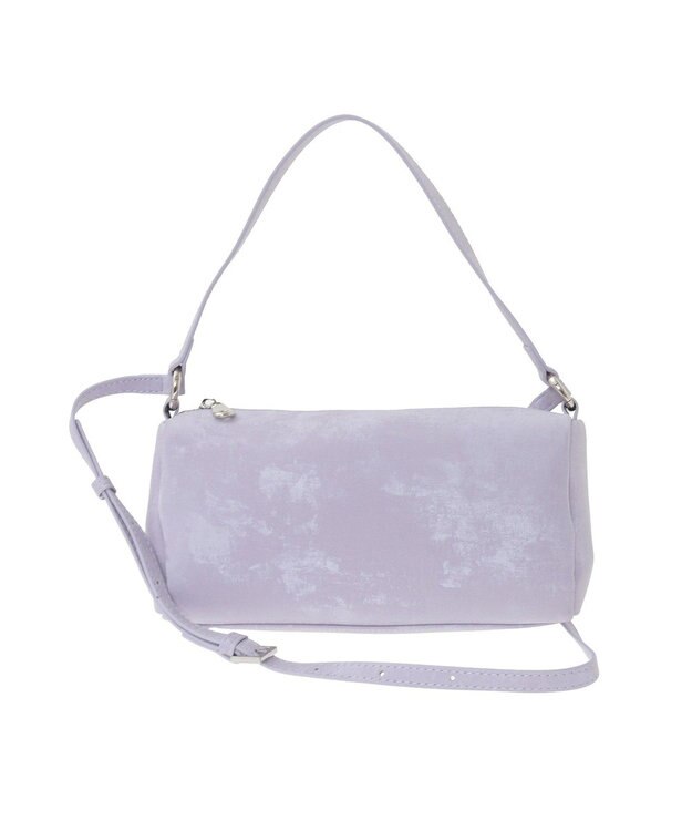 YECCA VECCA 【cache cache】シルクサテンPU筒型ショルダー Lavender