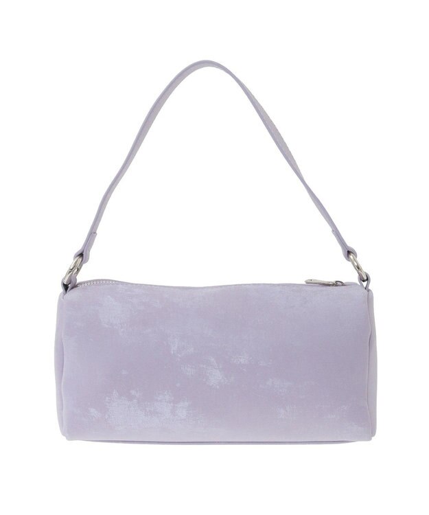 YECCA VECCA 【cache cache】シルクサテンPU筒型ショルダー Lavender