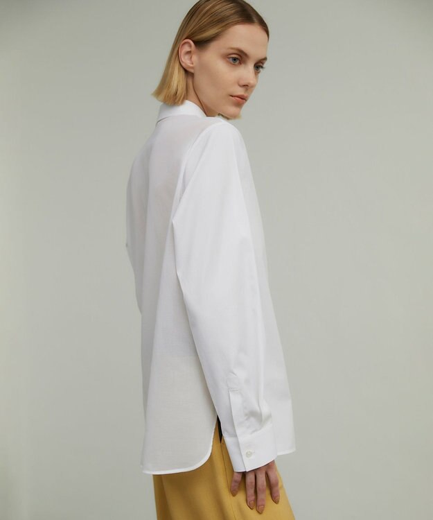 BEIGE， ALBERT / シアーシャツ White