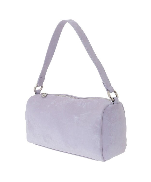 YECCA VECCA 【cache cache】シルクサテンPU筒型ショルダー Lavender