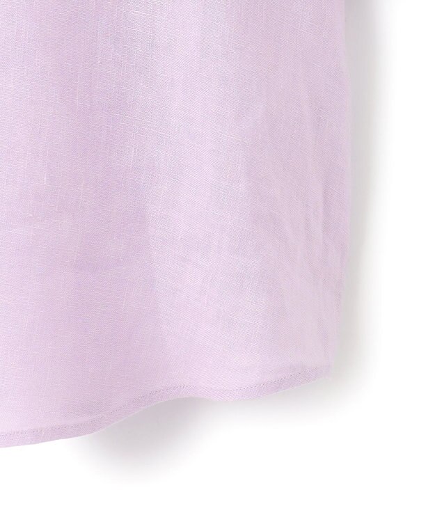 23区 【洗える】LIBECOリネン ボリュームスリーブ ブラウス ラベンダー系