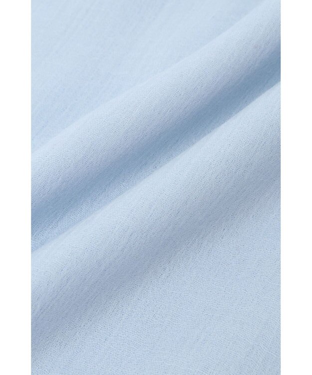 DAKS 後染めカシミヤシルクストール ライトブルー