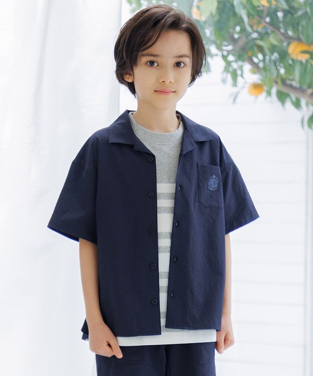 J.PRESS KIDS 【140-170cm】 サッカーシャツ ネイビー