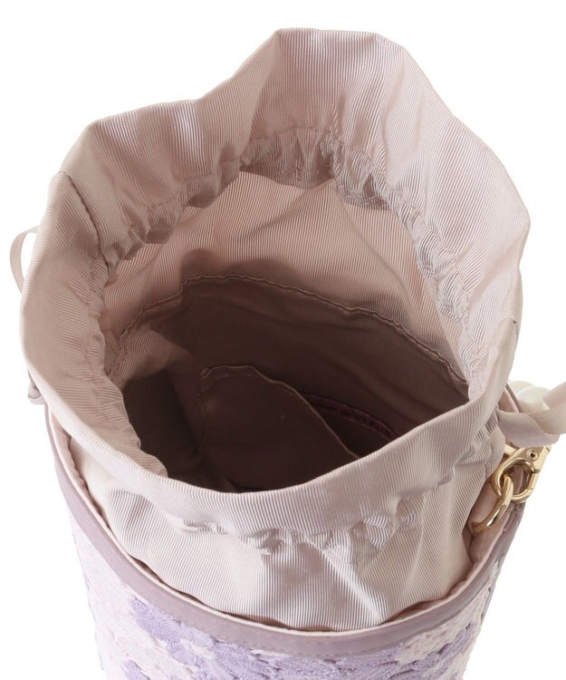 Maison de FLEUR フラワーレース2Wayバケツ型バッグ Lavender