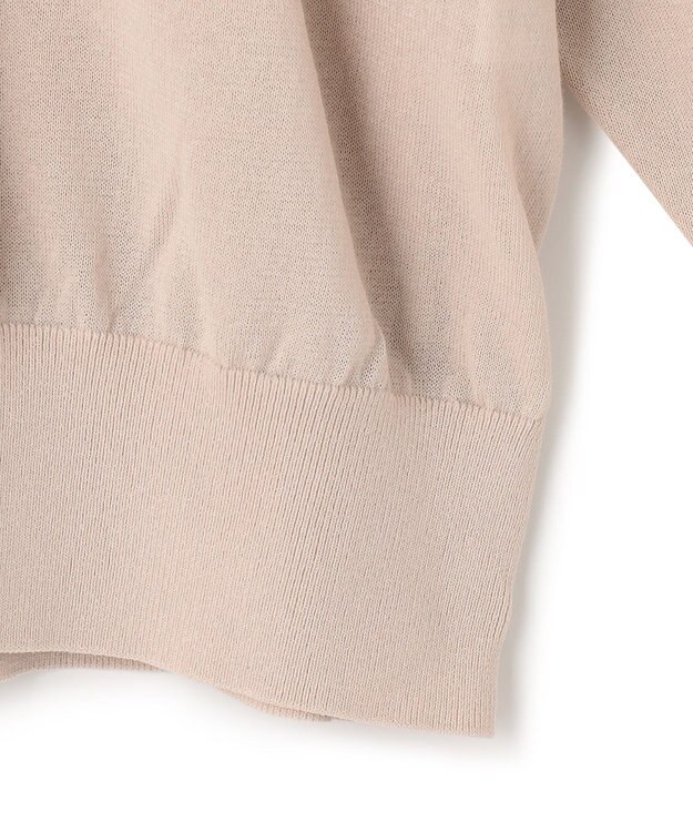 23区 【洗える】シアーコットンナイロン ニットパーカー ベージュ系