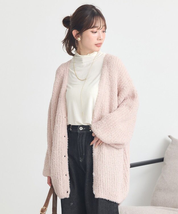 earth music&ecology 【吸湿発熱】あったかフェミニンインナー(シアーハイネック) Off White