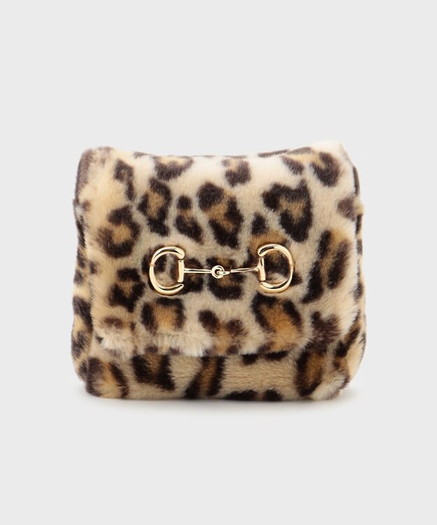 GRACE CONTINENTAL a point etcレオパードミニバッグ ブラウン