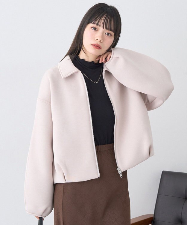 earth music&ecology 【吸湿発熱】あったかフェミニンインナー(シアーハイネック) Black