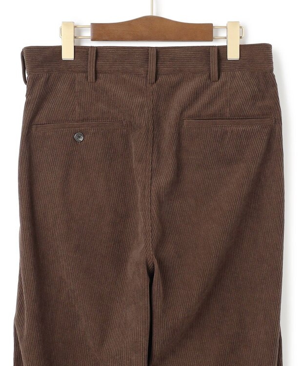 J.PRESS MEN 【WEB・一部店舗限定】トリコットコーデュロイ 1タックトラウザー ブラウン系