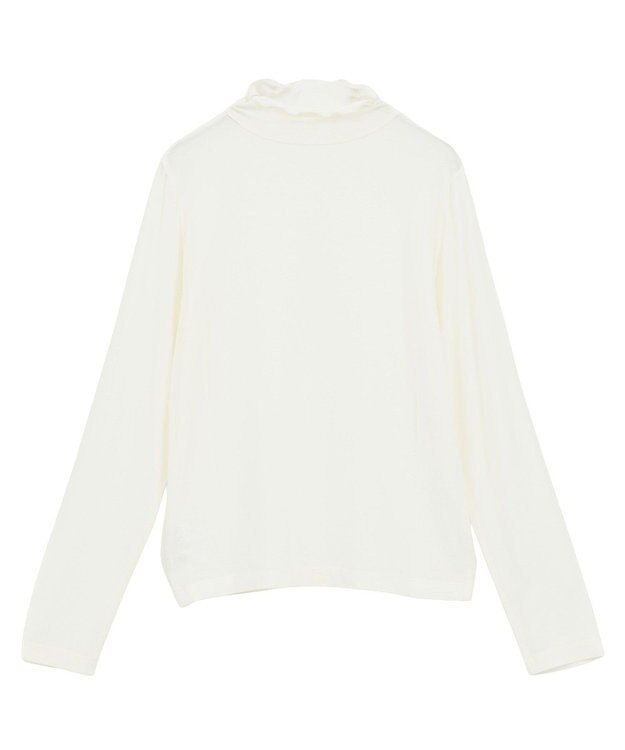 earth music&ecology 【吸湿発熱】あったかフェミニンインナー(シアーハイネック) Off White