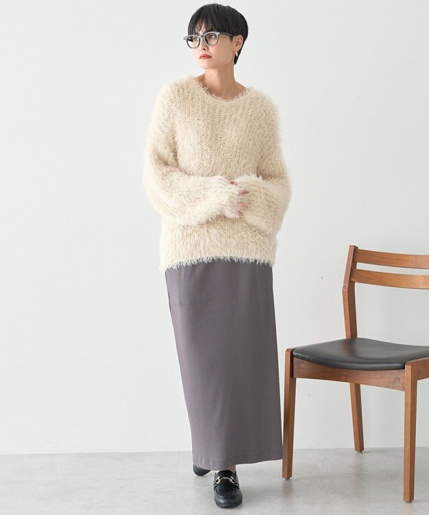 AMERICAN HOLIC シャギーニットプルオーバー Ivory