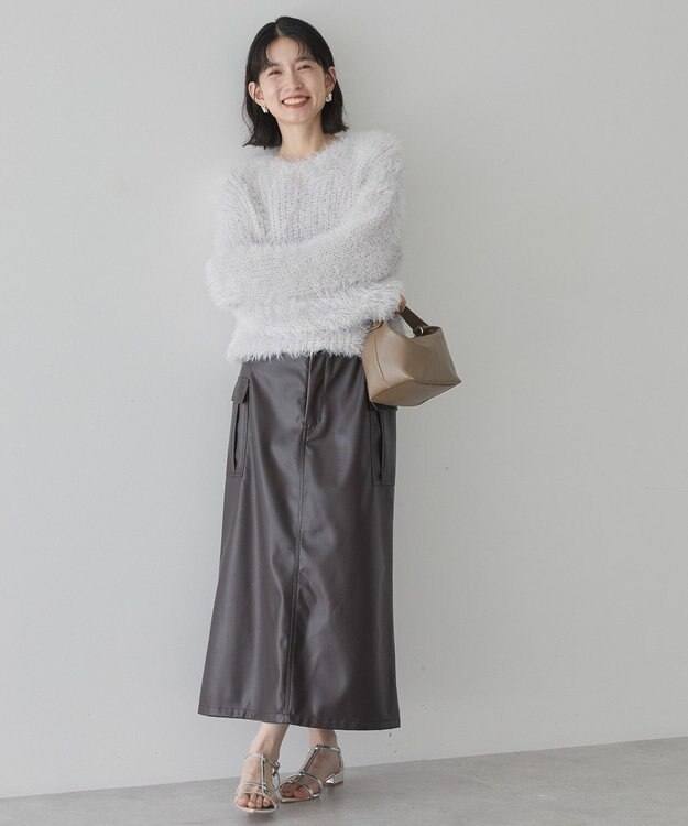 AMERICAN HOLIC シャギーニットプルオーバー Light Gray