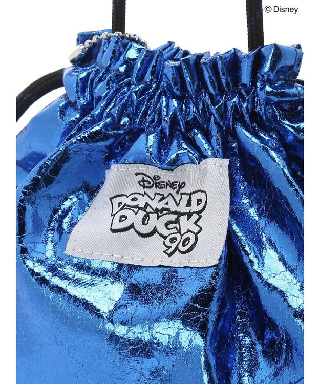 Green Parks ドナルドダック９０ｔｈ／ラメ巾着ポシェット Blue