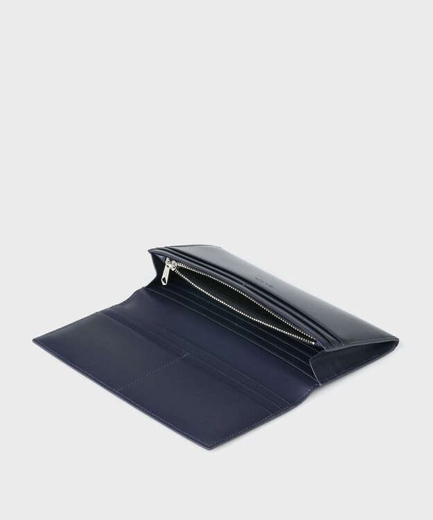 Paul Smith マーケトリー ブライトストライプ ラビット 長財布 ネイビー