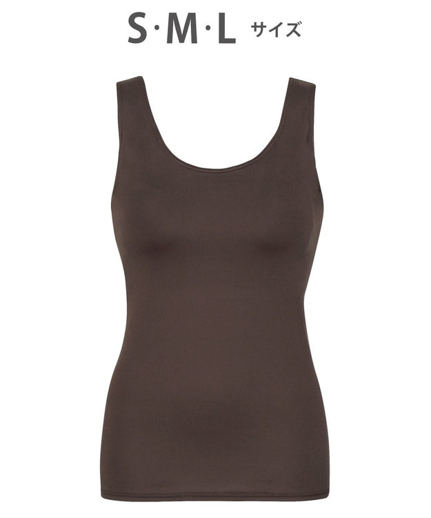 Wing インナー カップ付きノースリーブ 【シンクロブラトップ】 ラクなのにきれいなバストシルエット ウイング／ワコール ET1151 ワイン