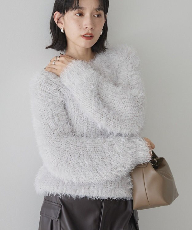 AMERICAN HOLIC シャギーニットプルオーバー Light Gray