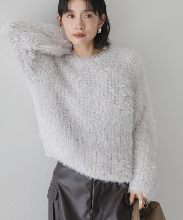 AMERICAN HOLIC シャギーニットプルオーバー Light Gray