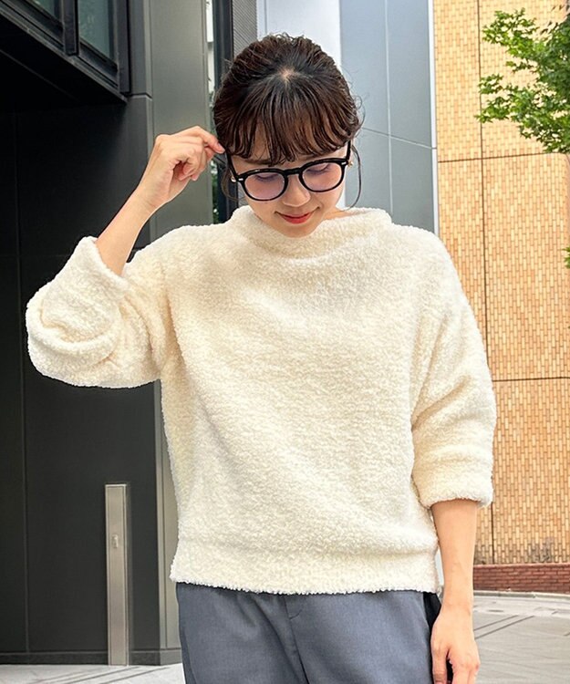 UNFILO プードルニット ボトルネック オフ