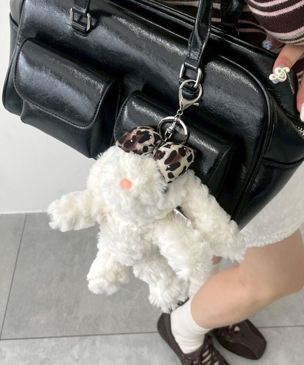 WEGO お姫様うさちゃんぬいぐるみキーホルダー 柄1