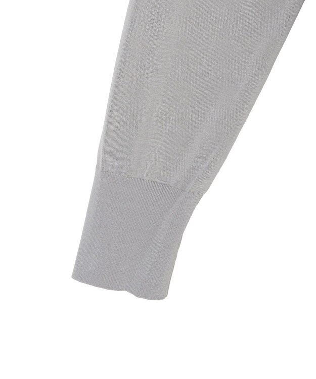 JOSEPH 【WEB&OUTLET限定・洗える】コットンシルクリブ　カーディガン Light grey