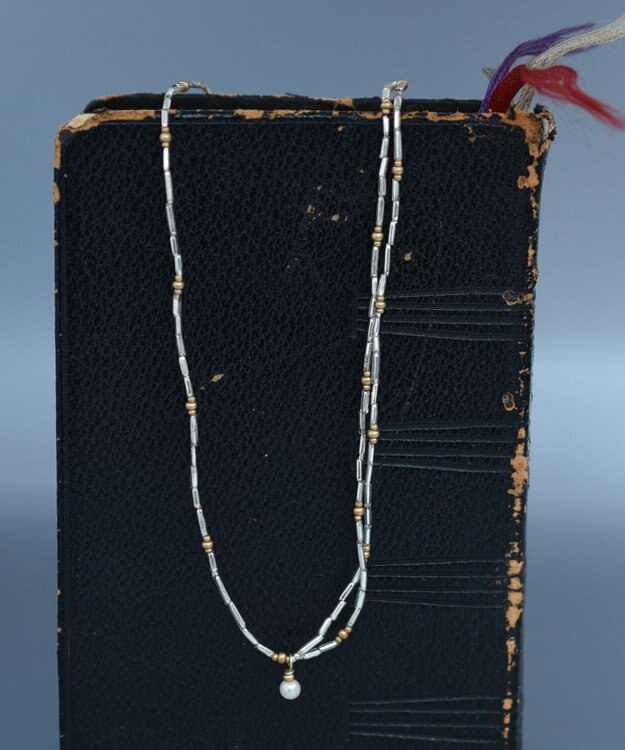 monshiro シルバーグラスネックレス(ススキネックレス) ホワイト