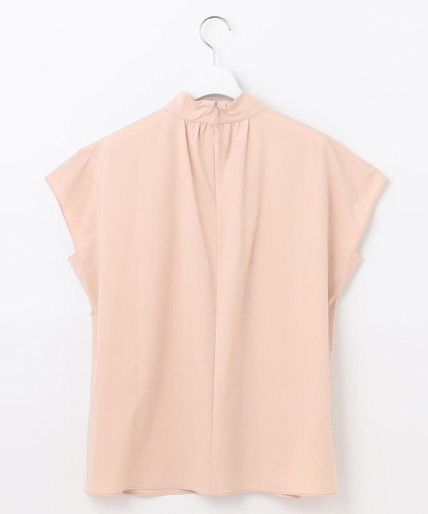 自由区 L 【洗える】ストレッチタイプライター ブラウス ピンク系