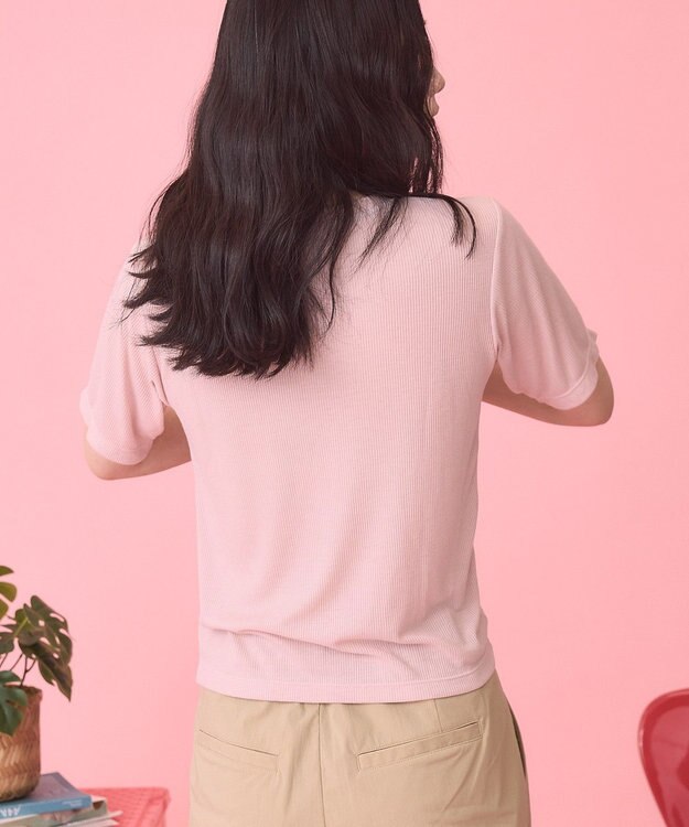 AMERICAN HOLIC 【PENNEY'S】配色タンクトップ+Tシャツ Pink