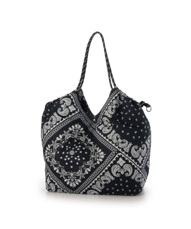 UNBILLION カシュカシュ cachecache / カジュアルパターンビッグトート ネイビー