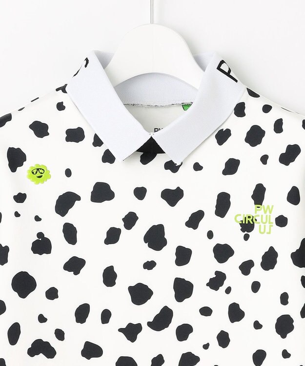 PW CIRCULUS 【WOMEN】スノーレオパード裏フリースモックネックT ホワイト系5