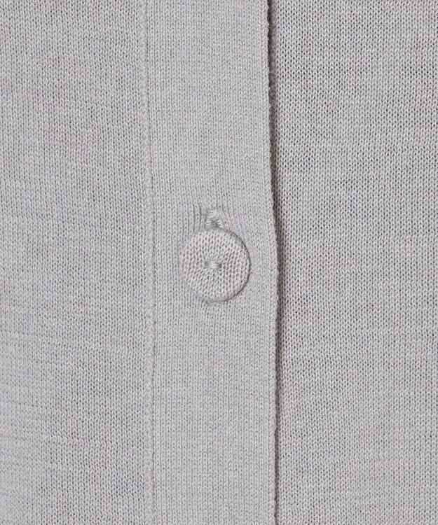 JOSEPH 【WEB&OUTLET限定・洗える】コットンシルクリブ　カーディガン Light grey
