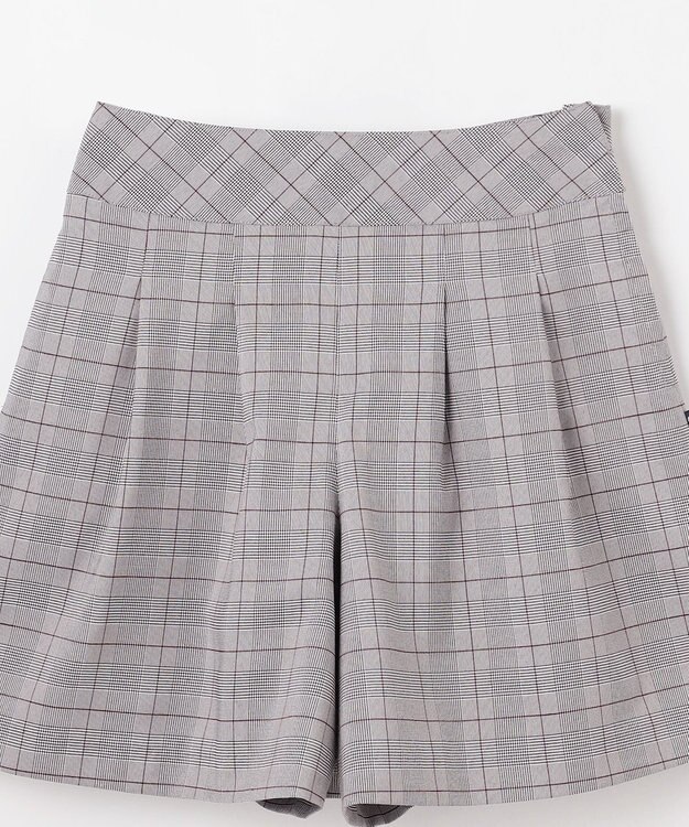 組曲 KIDS 【150-170㎝】 グレンチェックキュロット グレー